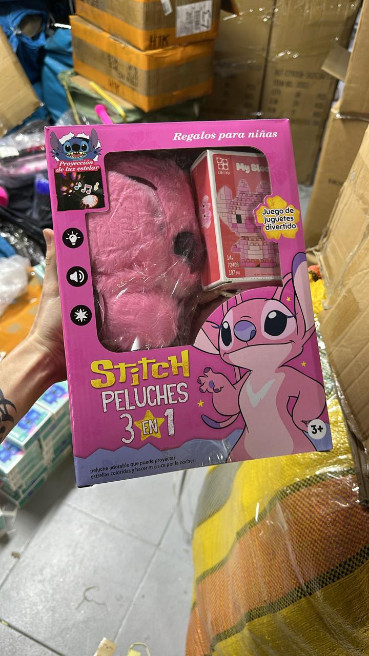 STITCH rosa 3 en 1 para niña